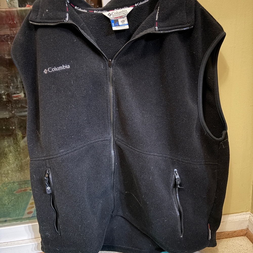 Men’s Columbia Black Polartec Fleece Vest